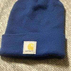 Carhartt Blue Knit Beanie Hat